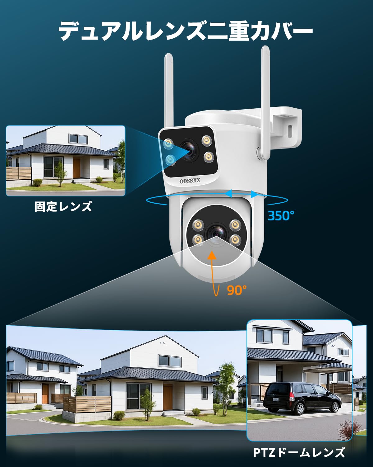 Amazon.co.jp: 【2.4G/5G対応・双方向通話・デュアルレンズ】OOSSXX